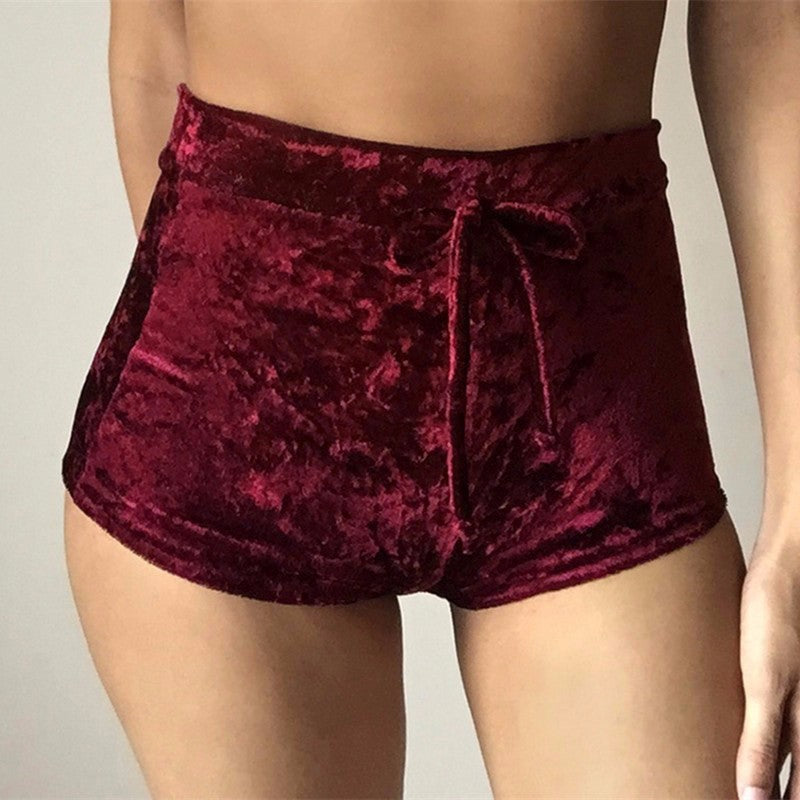 Vevet Velour Shorts