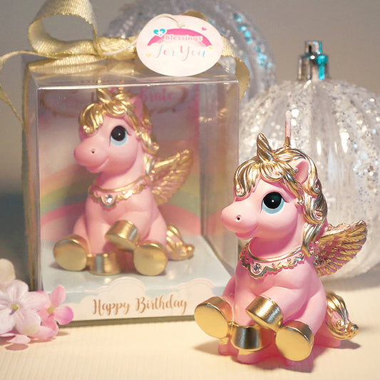 Golden Unicorn Candle