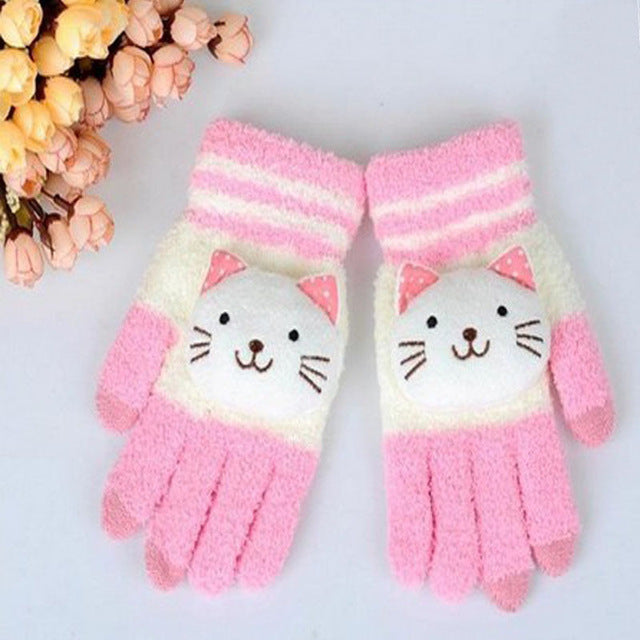 Touch Screen Kawaii Mittens