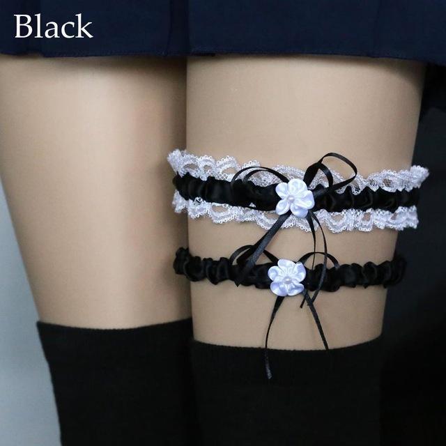 Ruffled Garter Belt Set