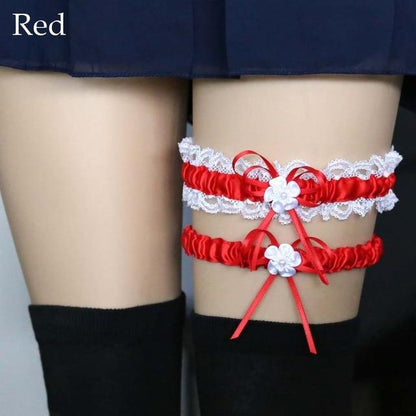 Ruffled Garter Belt Set