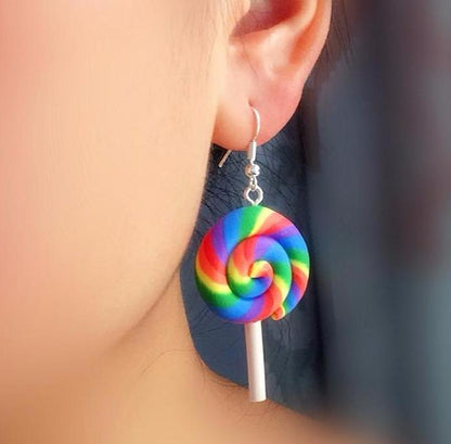 Rainbow Lollipop Earrings