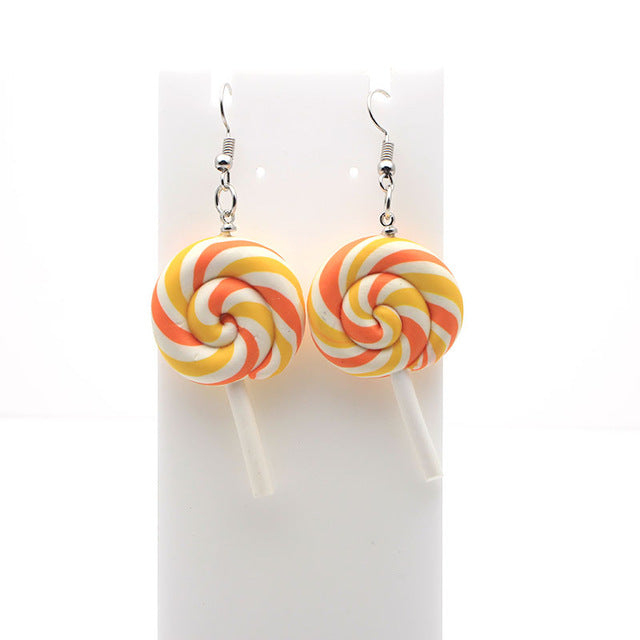 Rainbow Lollipop Earrings