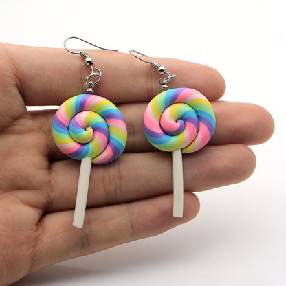 Rainbow Lollipop Earrings