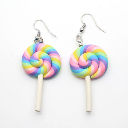 Rainbow Lollipop Earrings