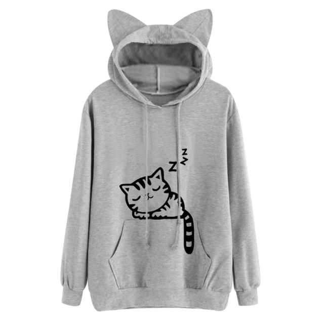 Sleepy Cat Hoodie