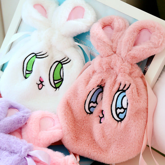 Fluffy Bunny Drawstring Bag