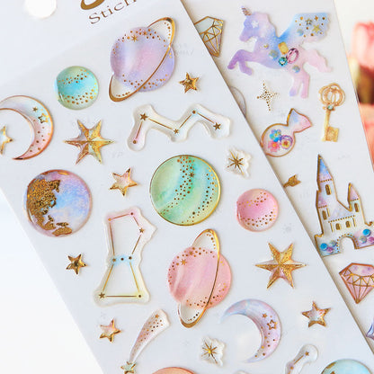 Milky Galaxy Stickers