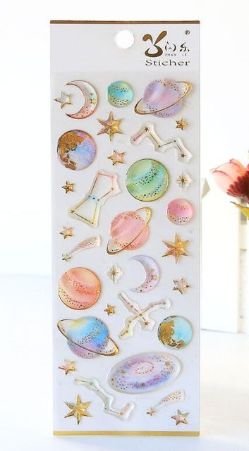 Milky Galaxy Stickers