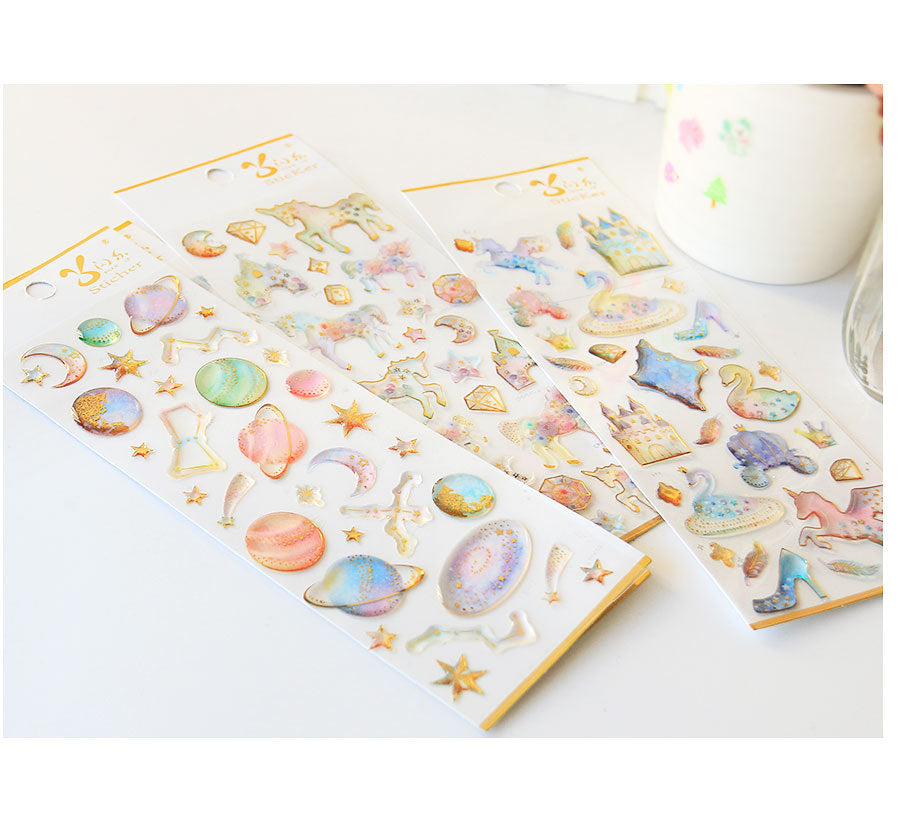 Milky Galaxy Stickers