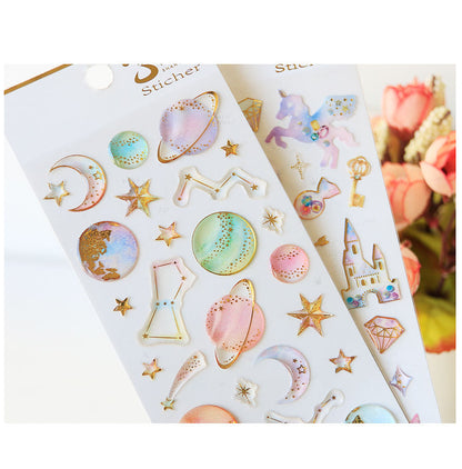 Milky Galaxy Stickers