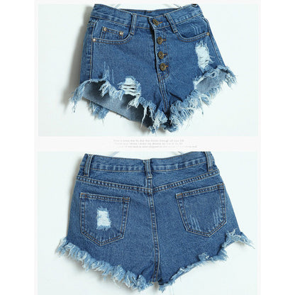 Distressed Jean Shorts