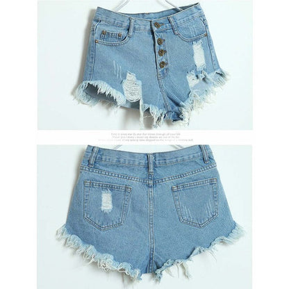 Distressed Jean Shorts