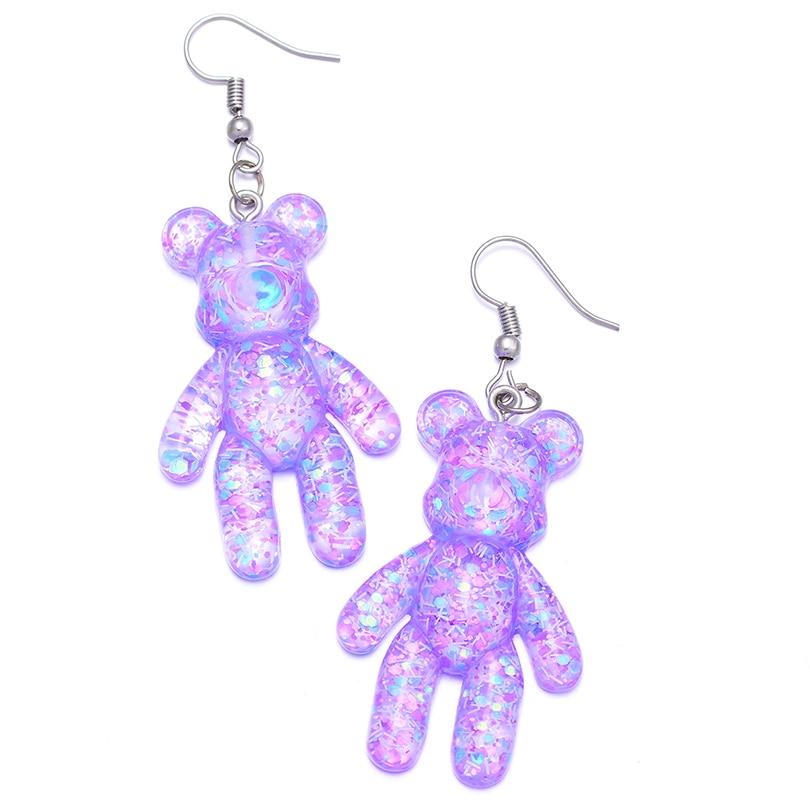 Glitter Bear Earrings