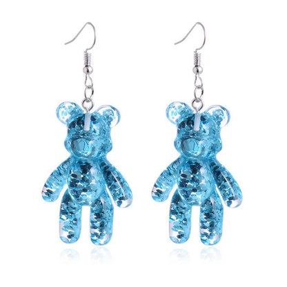 Glitter Bear Earrings