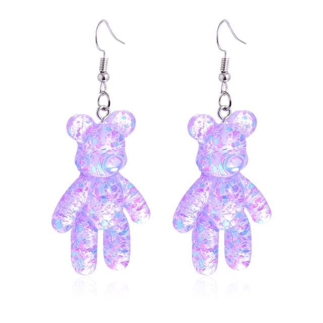 Glitter Bear Earrings