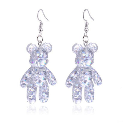 Glitter Bear Earrings