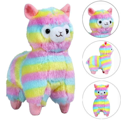 Rainbow Alpaca Keychain