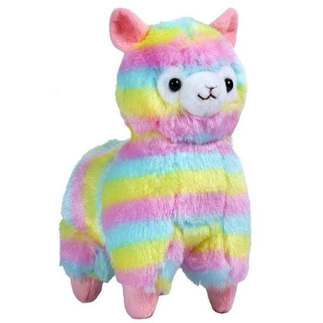 Rainbow Alpaca Keychain