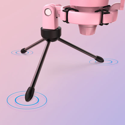 Professional Pink Streaming Microphone