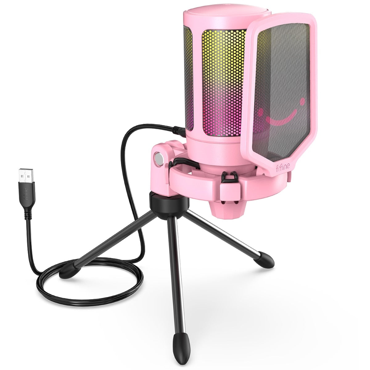 Professional Pink Streaming Microphone