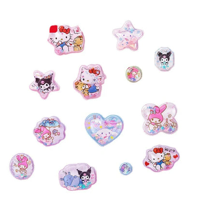 Puffy 3D Kawaii Character Sticker Sheets