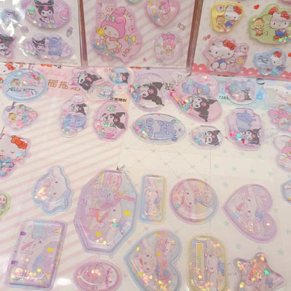 Puffy 3D Kawaii Character Sticker Sheets