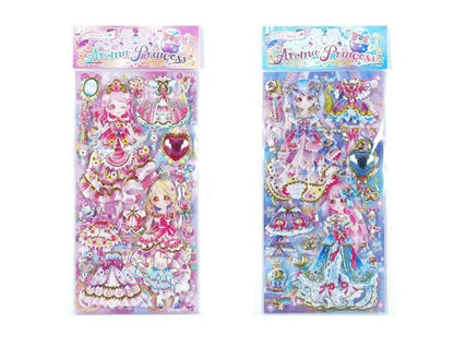 Puffy Glitter Princess Stickers