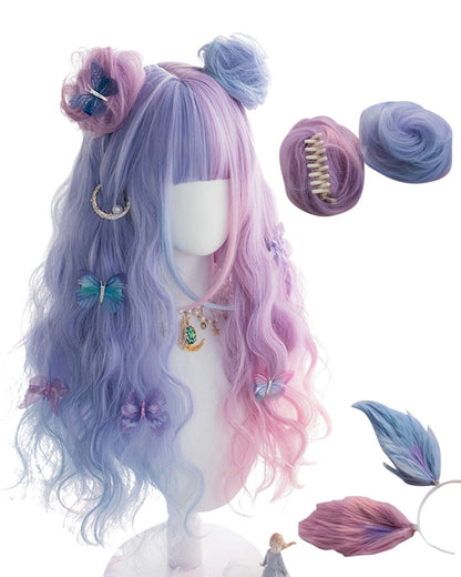 Purple Bunny Ear Lolita Wig