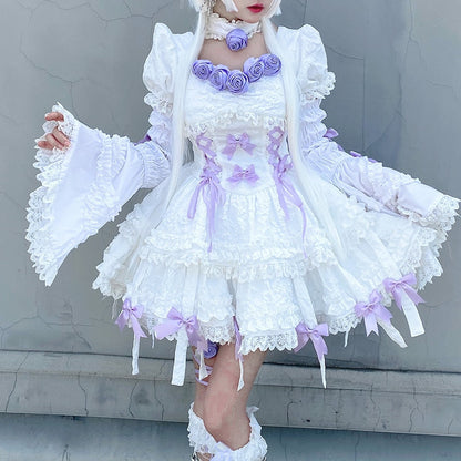 Purple Rose Ethereal Lace Dress