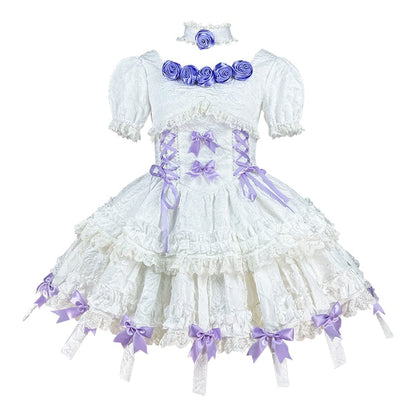 Purple Rose Ethereal Lace Dress