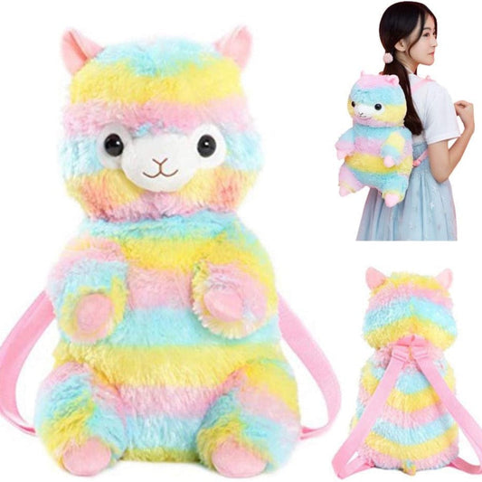 Rainbow Alpaca Backpack