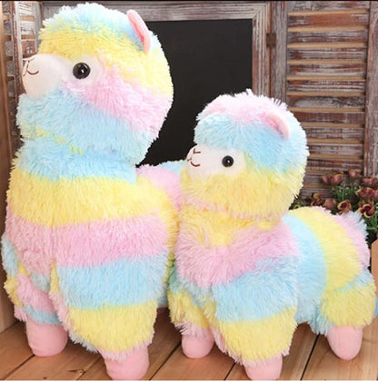 Rainbow Alpaca Plush