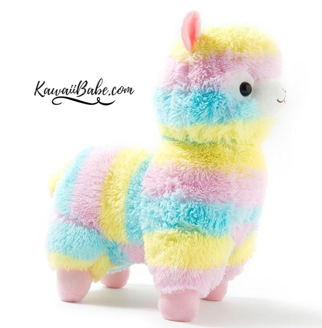 Rainbow Alpaca Plush