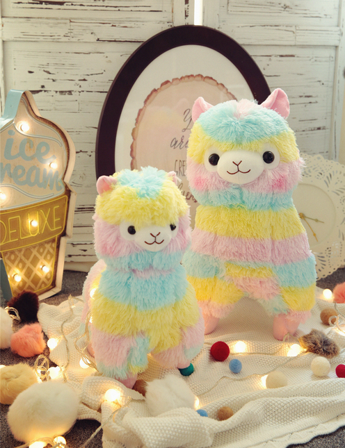 Rainbow Alpaca Plush