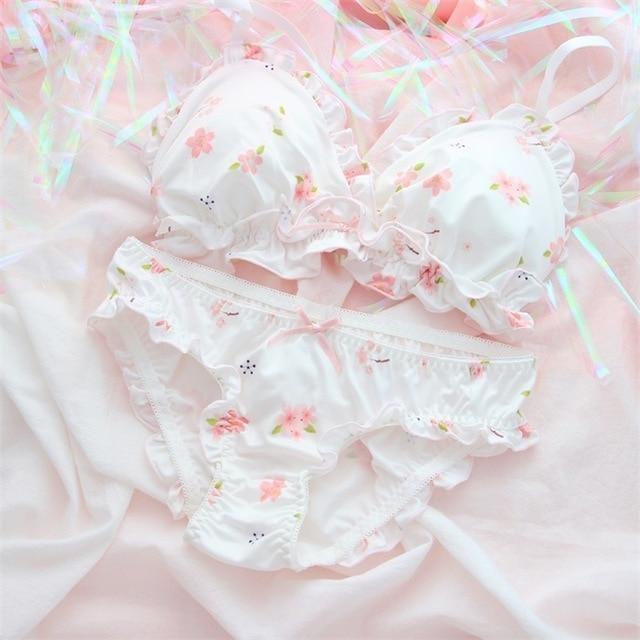 Sakura Blossom Lingerie Set