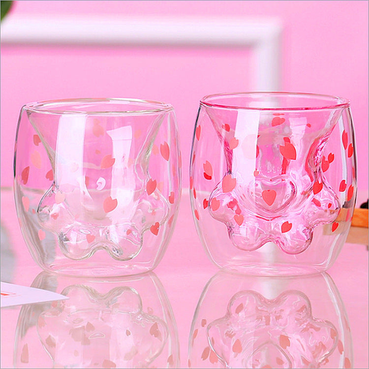 Sakura Hearts Paw Cup