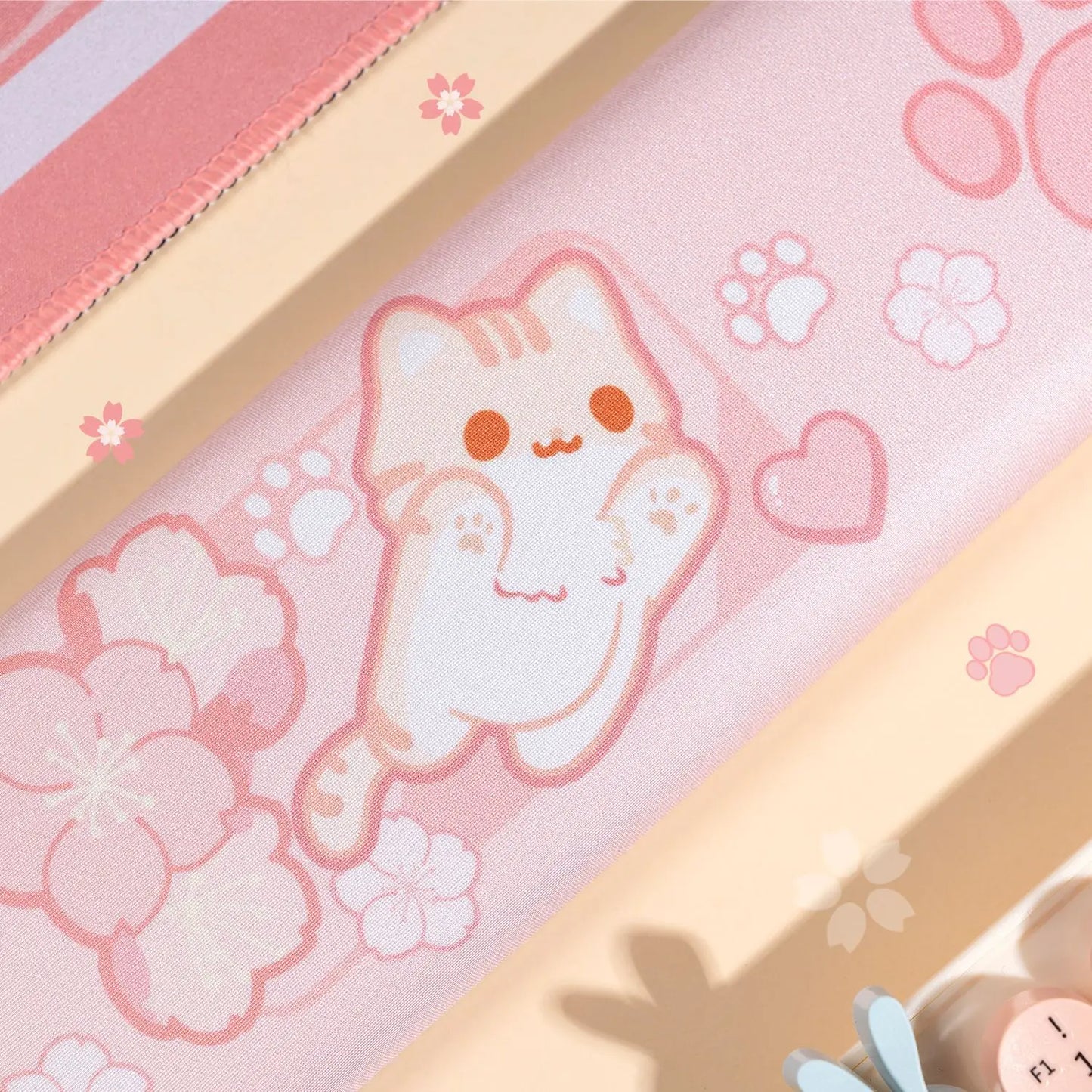 Sakura Neko Keyboard Wrist Rest