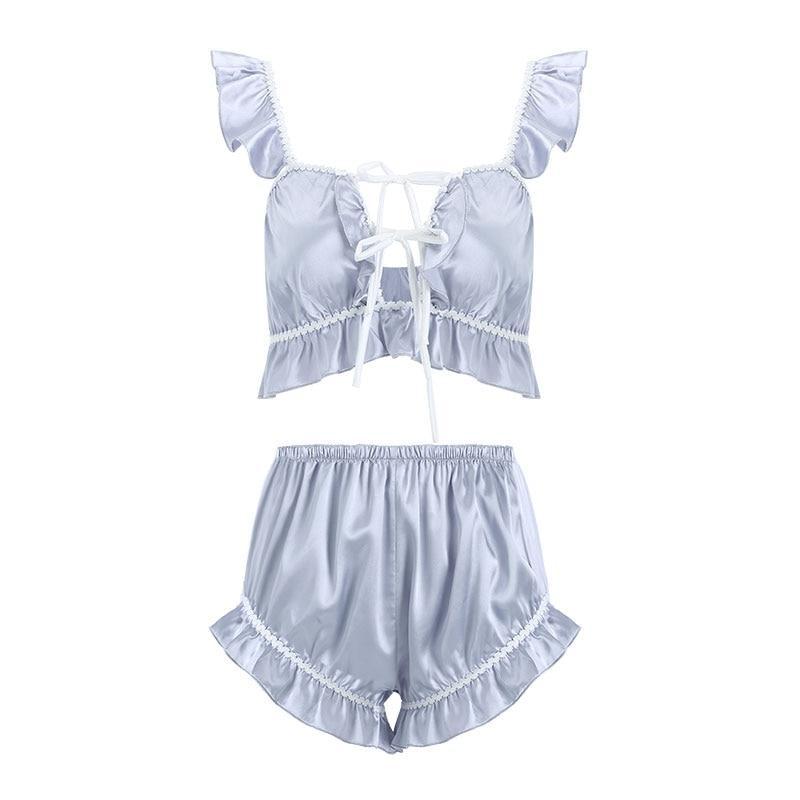 Satin Babydoll Sleep Set