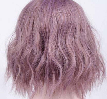 Short Wavy Pastel Wig