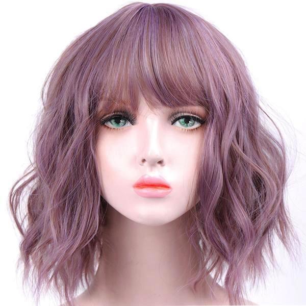 Short Wavy Pastel Wig