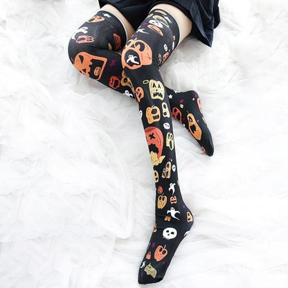 Sickly Pumpkin Stockings