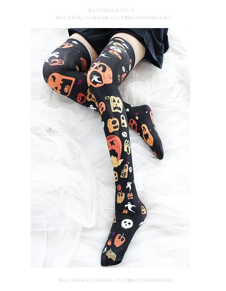 Sickly Pumpkin Stockings