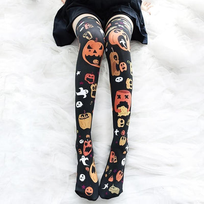 Sickly Pumpkin Stockings