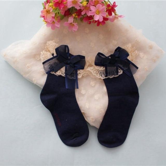 Silk & Ruffle Princess Socks