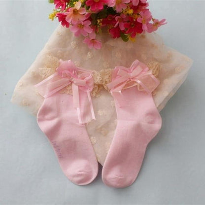 Silk & Ruffle Princess Socks