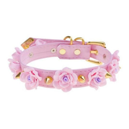 Spiked Floral Collar