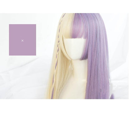 Split Lavender Lolita Wig