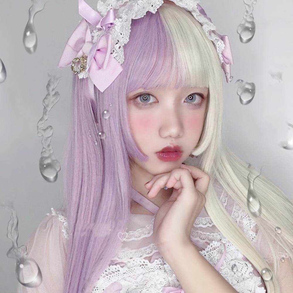 Split Lavender Lolita Wig