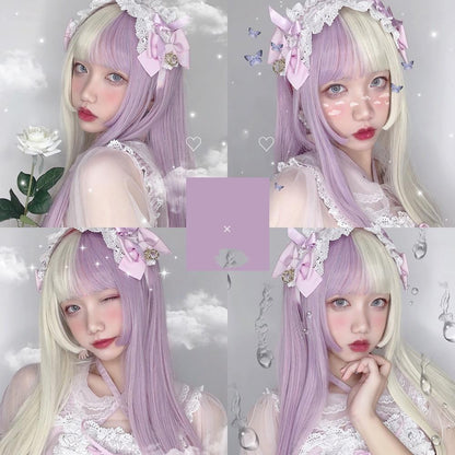 Split Lavender Lolita Wig